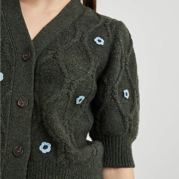 Rails Isla Cardigan Forest Daisies - Picture 2 of 8